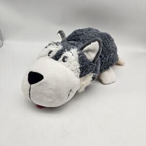 FlipaZoo Asher Husky Polar Bear Reversible Plush Stuffed Animal Pillow Jay@Play